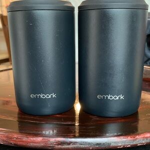 Embark Black Stainless Steel Tumblers (Set of 2)